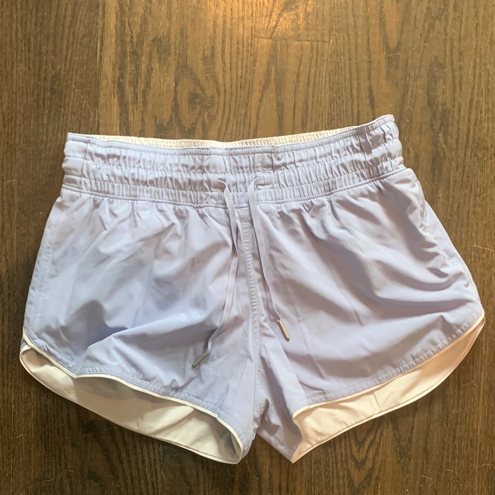 lululemon athletica lavender running shorts